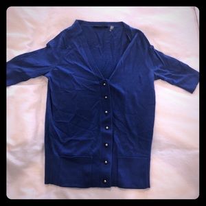 Elie Tahari merino wool blue sweater